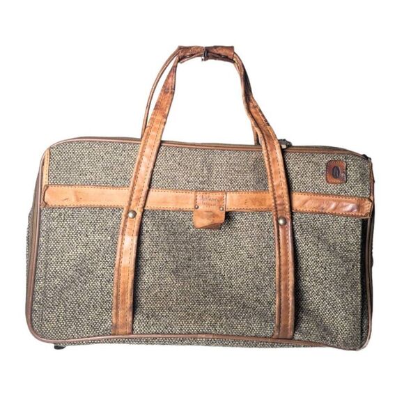 HARTMANN Vintage Tweed And Leather Overnight Weekender